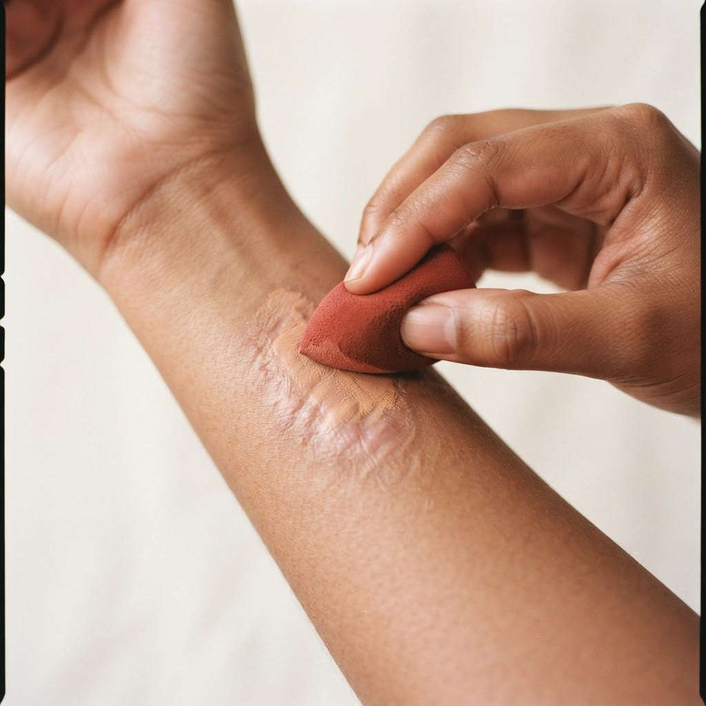 How to camouflage burn scars with makeup